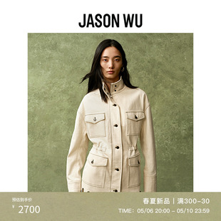 春夏新品 JASON 上衣外套夹克女 24年新款 绣花复古牛仔工装