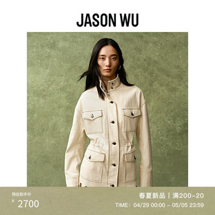 绣花复古牛仔工装 上衣外套夹克女 春夏新品 JASON 24年新款