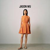 吴昕迪丽热巴同款 JASON WU25新款 通勤无袖 花苞连衣裙度假