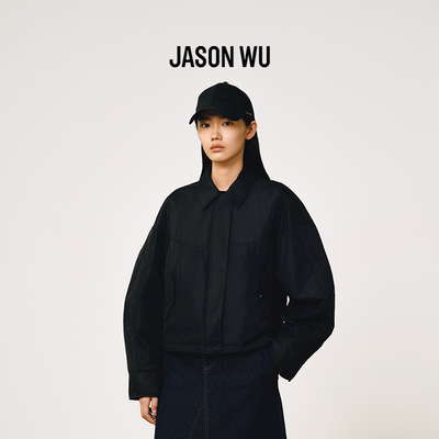 JASONWU通勤锦纶茧型夹克