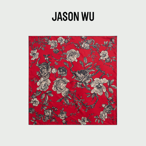 JASONWU丝巾桑蚕丝双面印花