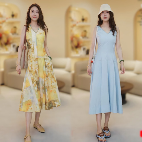 【大乐严选】JASON WU26年夏季新款串珠V领连衣裙