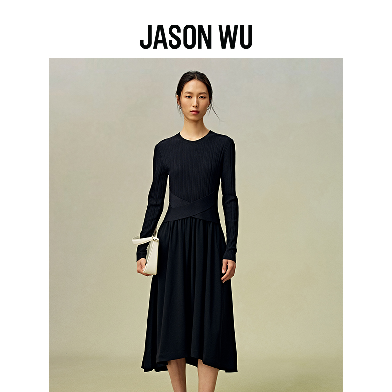 专柜针织拼接jasonwu