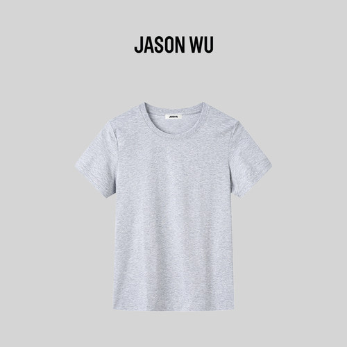 JASON WU-J系列棉感纯色休闲短袖T恤上衣女