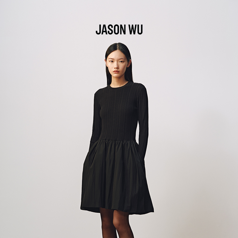 JASONWU通勤花苞连衣裙