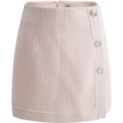 JASON WU 春夏新款小香风粗花呢修身休闲百搭裙子短裙半身裙