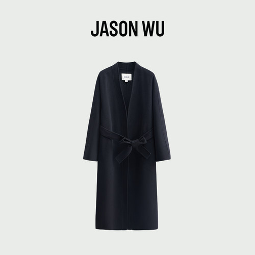 JASONWU羊绒双面呢可系腰带