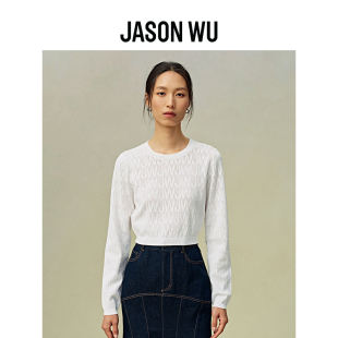 春夏新款 蔡文静同款 百搭针织圆领套头上衣打底衫 女 JASON