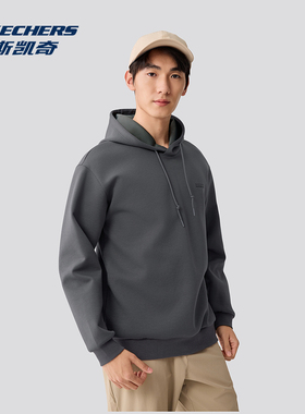 Skechers斯凯奇男士秋冬款吸湿速干针织保暖休闲运动卫衣P425M239