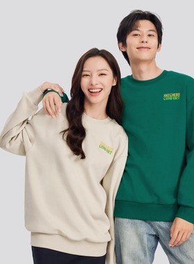 Skechers斯凯奇男女同款秋冬季加绒保暖柔软针织套头卫衣L424U315