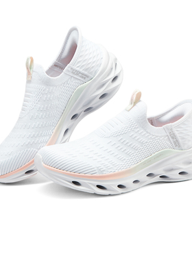 Skechers斯凯奇女鞋夏季新款防滑耐磨休闲鞋一脚蹬健步鞋150192