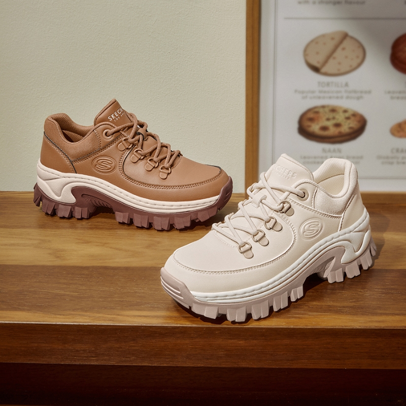 斯凯奇蜜糕鞋女子厚底增高老爹鞋