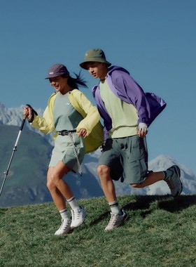 Skechers斯凯奇男女同款户外拼接登山防紫外线撞色防晒衣P225U073