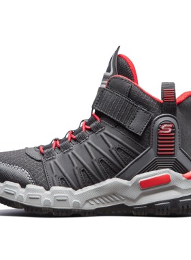 Skechers斯凯奇男童秋季新款高帮轻便户外登山靴子运动鞋97900L