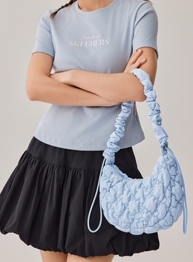 Skechers斯凯奇舒适单肩斜挎云朵月牙包日常休闲时尚拎包L125U057