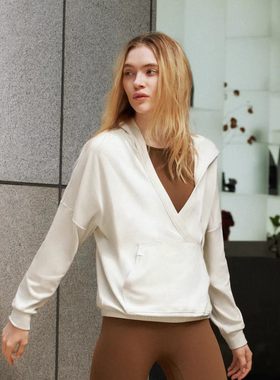 Skechers斯凯奇女士秋冬款亲肤透气休闲运动套头连帽卫衣P324W048