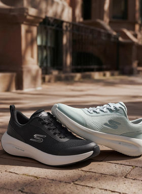 Skechers斯凯奇女鞋秋冬绑带减震跑步鞋低帮网面休闲运动鞋150572