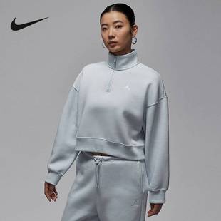 043 IH2392 NIKE耐克秋冬卫衣女宽松加绒保暖百搭时尚 立领套头衫