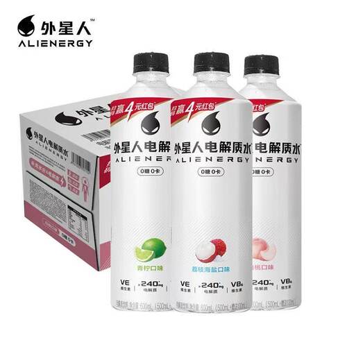 外星人电解质水600ml瓶装0糖低糖
