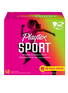 美国Playtex倍得适内置长导管卫生棉条运动款48支 可选