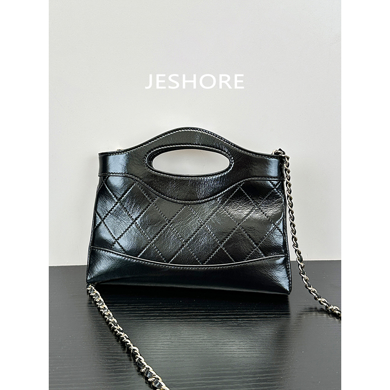 JESHORE 24秋季新款！横版31bag mini 手提链条包单肩斜跨菱格包