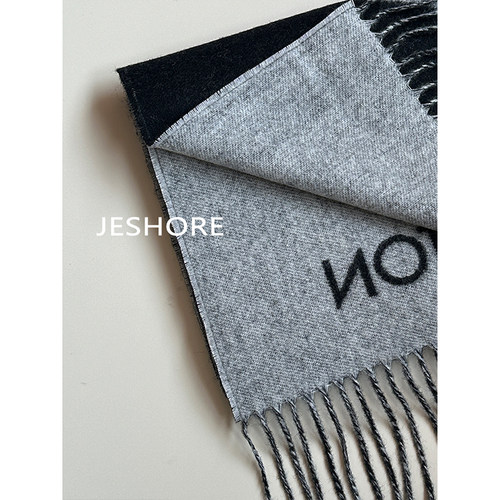 JESHORE 爱不释手！24s经典时尚百搭山羊绒老花围巾披肩围脖