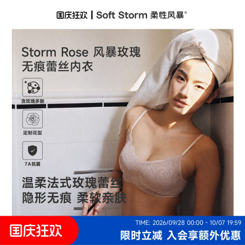 玫瑰蕾丝内衣女冰丝凉感透气文胸