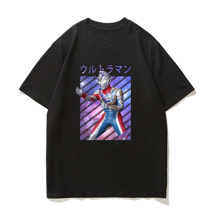 特利迦奥特曼衣服男童赛罗新生代短袖T恤儿童亲子德凯童装半袖 棉