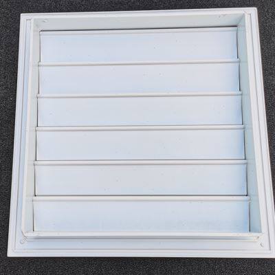 定制铝合金自垂式百叶窗中央空调出风口方形轴流风机排风扇防雨罩