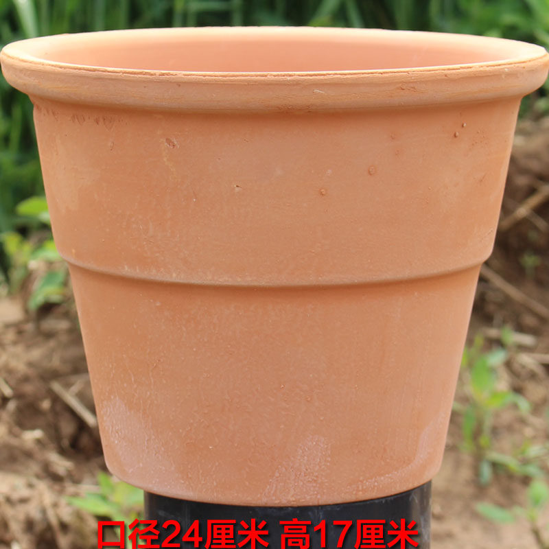 泥花盆瓦盆透气多肉o绿植绿萝兰花盆老式陶瓷粗砂陶土红陶花盆包