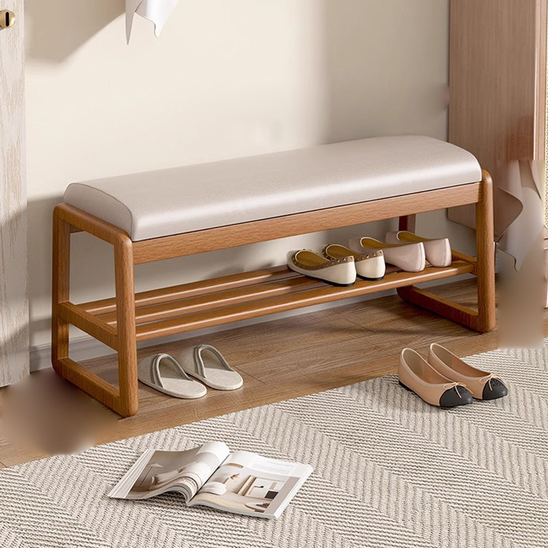 试衣间鞋架凳胡桃色长条凳美容院门口换鞋凳鞋柜椅子一体窄款门口,住宅家具,鞋架,淘宝优惠券,粉丝福利购,淘宝优惠卷