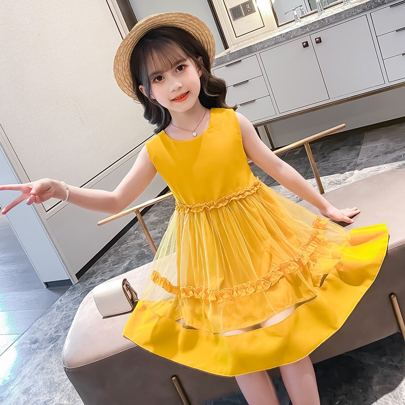 3儿童装a4女童连衣裙5夏装2020新款公主裙子小孩6夏天7洋气8岁女