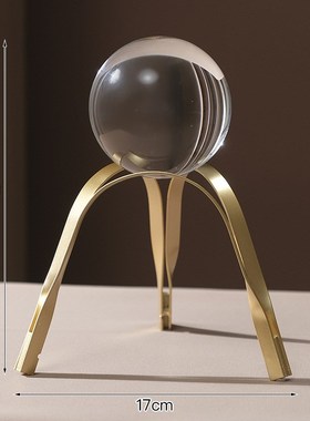 北欧手工玻璃水晶球摆件家居客y厅电视柜办公室书桌酒柜工艺装饰