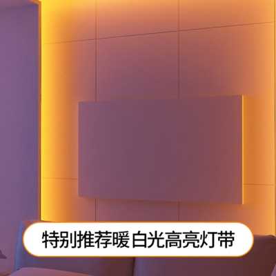 新品灯带家用高亮led客r厅吊顶z变三色七彩灯条装饰双排软光带202