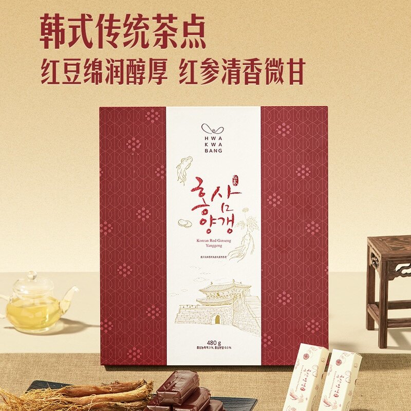山姆代购 MM红参红豆羊羹480g 韩国进口 营养茶点糖果糕点心