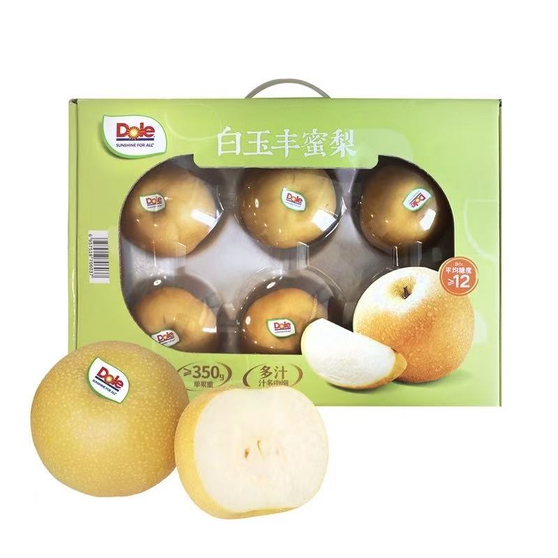 山姆会员超市代购 白玉丰蜜梨3kg 雪白蜜梨子 新鲜水果礼盒