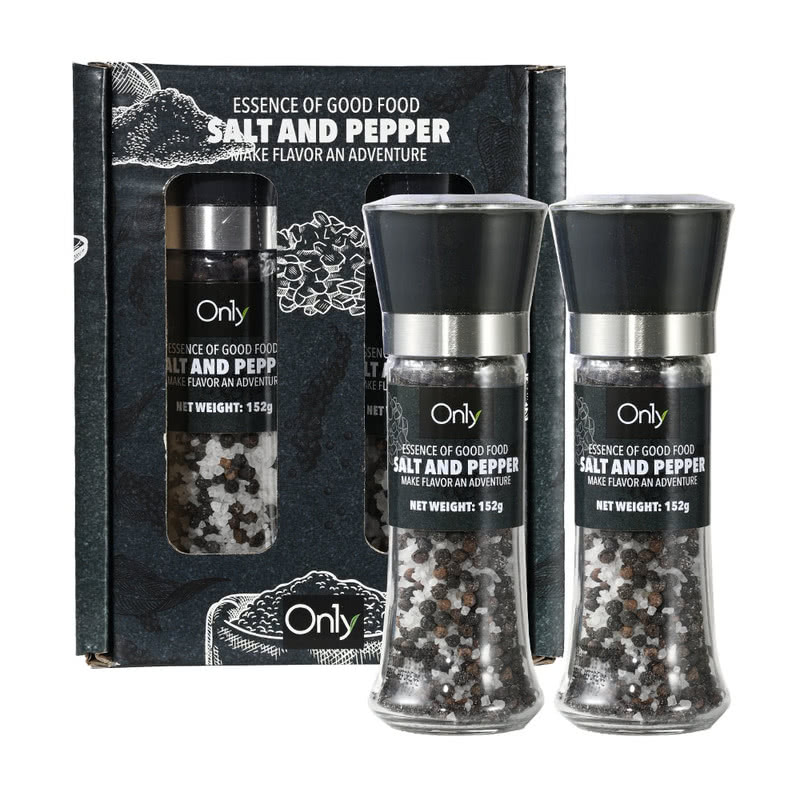 山姆会员超市代购 ON1Y 印度进口 黑胡椒海盐双瓶装 152g*2 调料