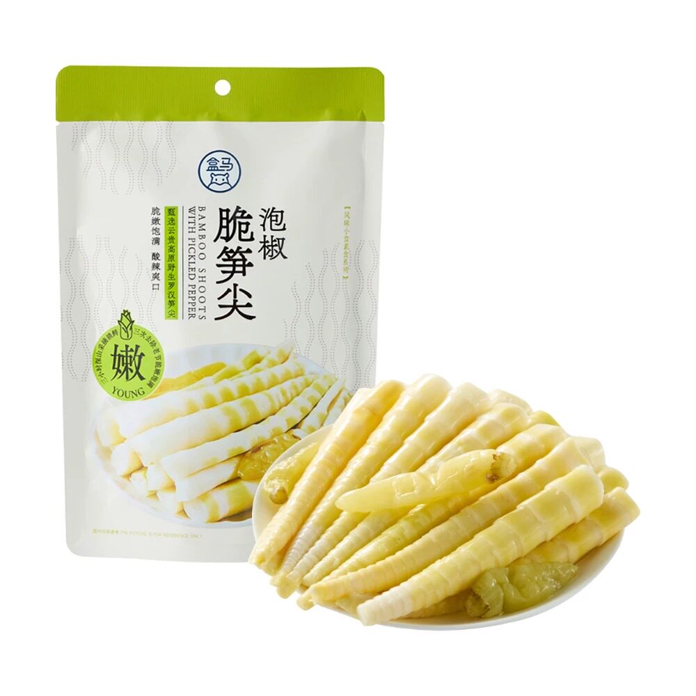 盒马代购 泡椒脆笋尖 230g笋条竹笋山椒开袋即食小包装办公室零食图片