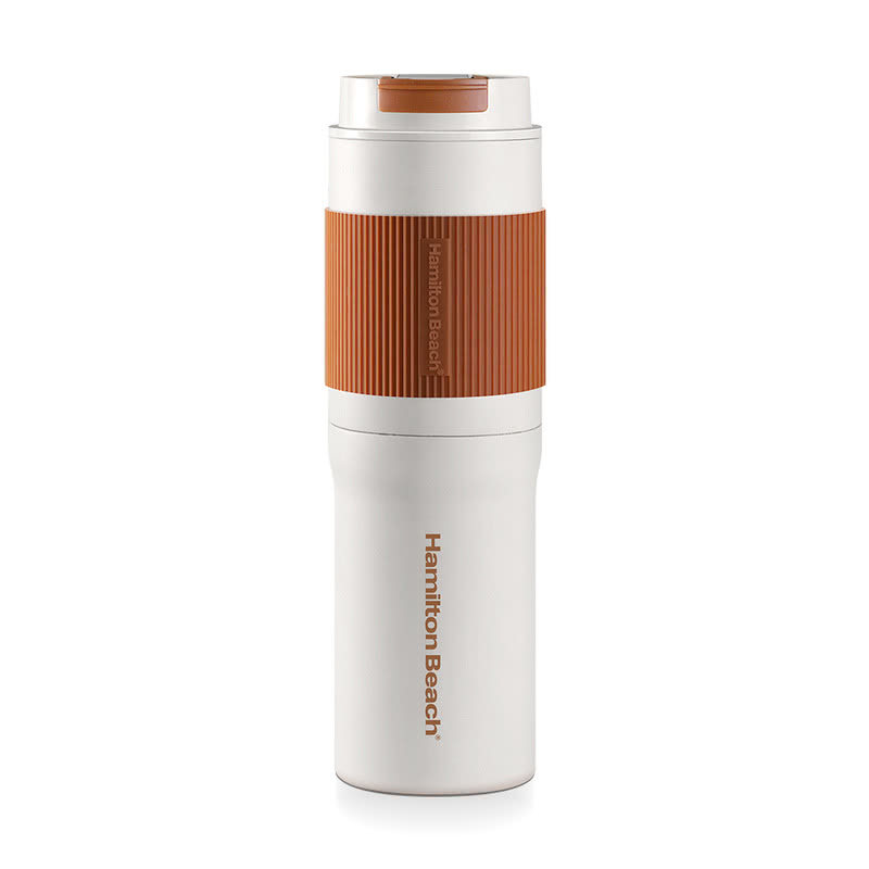 山姆会员超市代购 冲磨一体便携咖啡机 汉美驰不锈钢研磨上下双杯