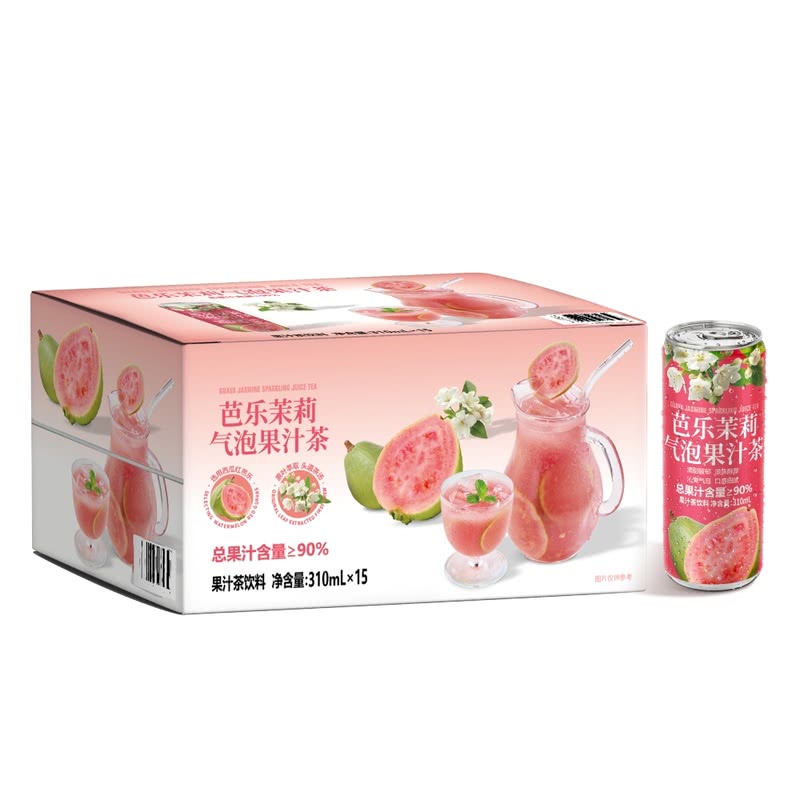 山姆芭乐茉莉气泡果汁茶