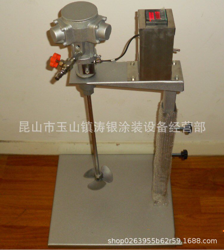 数显气动油漆搅拌机涂料搅拌器转速可显示可调转速仪自动升降5升