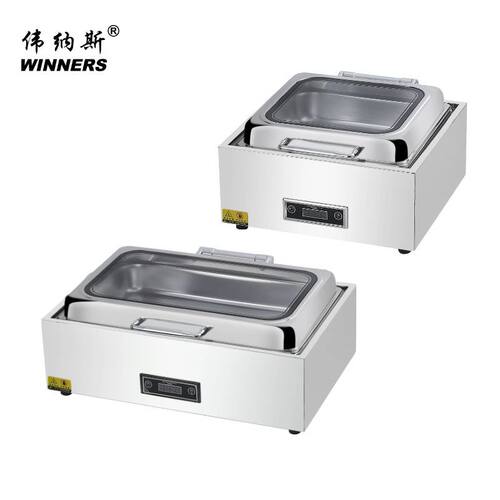 伟纳斯自助餐炉不锈钢商用电加热可视液压保温炉早餐酒店布菲炉