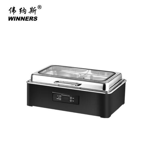 哑黑自助餐炉不锈钢商用液压可视电热可遥控保温炉早餐酒店布菲炉