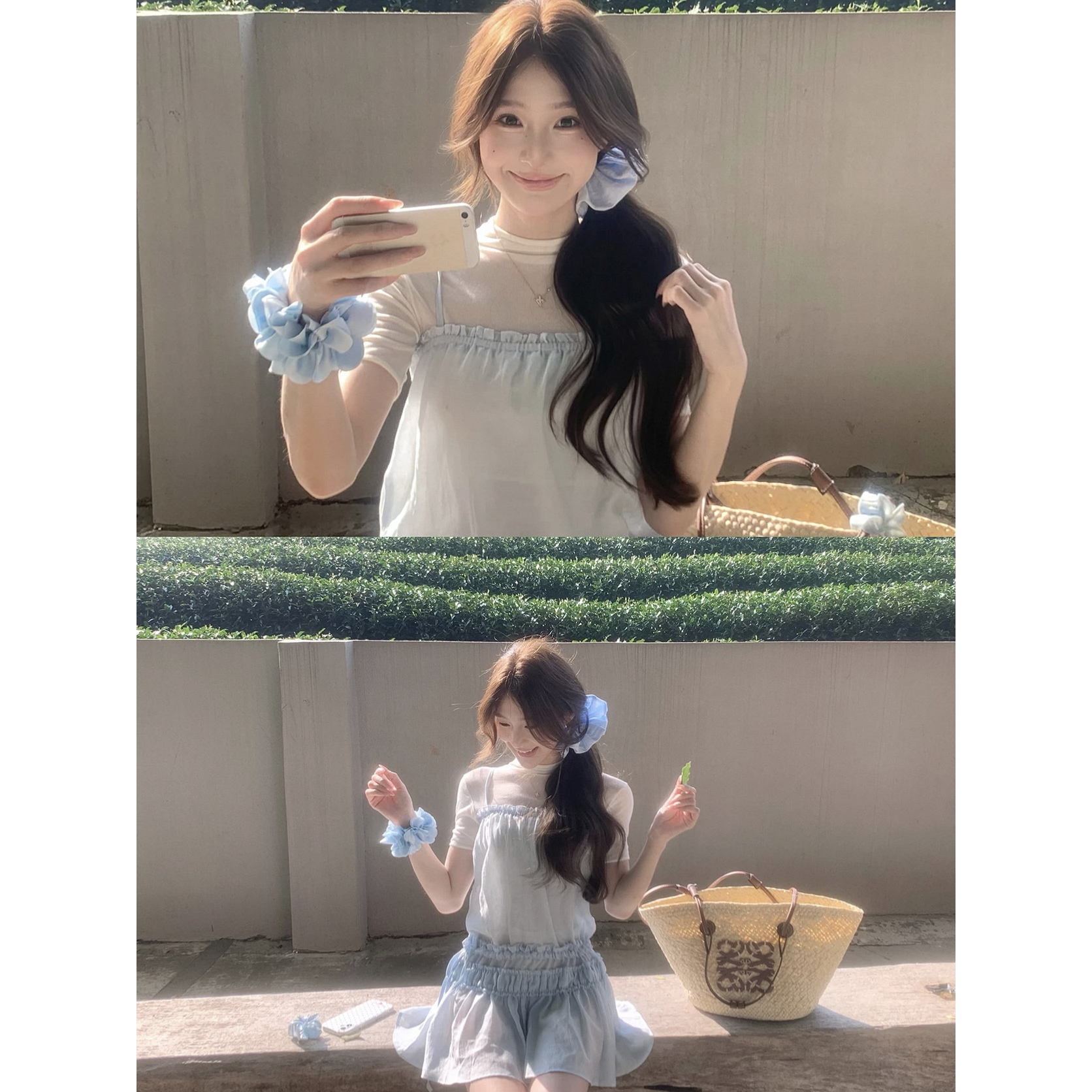 甜美纯欲风连衣裙女夏季收腰显瘦减龄度假风短裙约会日常通勤穿搭