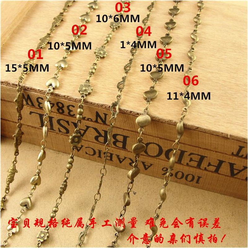 复古手工铜链条  手工DIY饰品配件 手链链条 复古饰品 1米/包