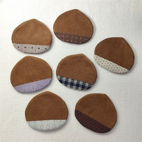 板栗杯垫 窈窕虫手作杯H垫 沈小丹手工定制