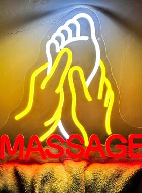 Massage Neon Signs足疗按摩洗浴Spa夜店灯牌霓虹灯发光字定制