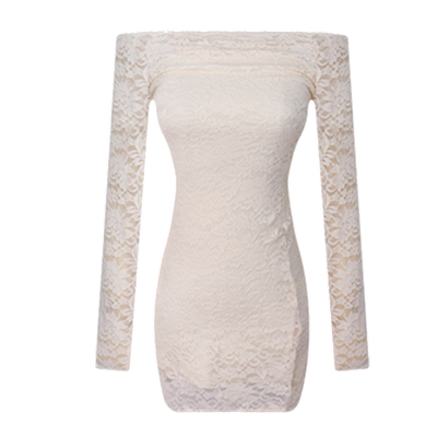 法式名媛气质性感蕾丝连衣裙