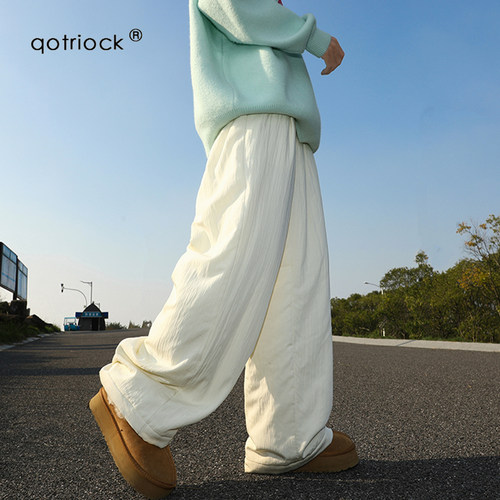 QOTRIOCK日系多巴胺加厚保暖棉裤