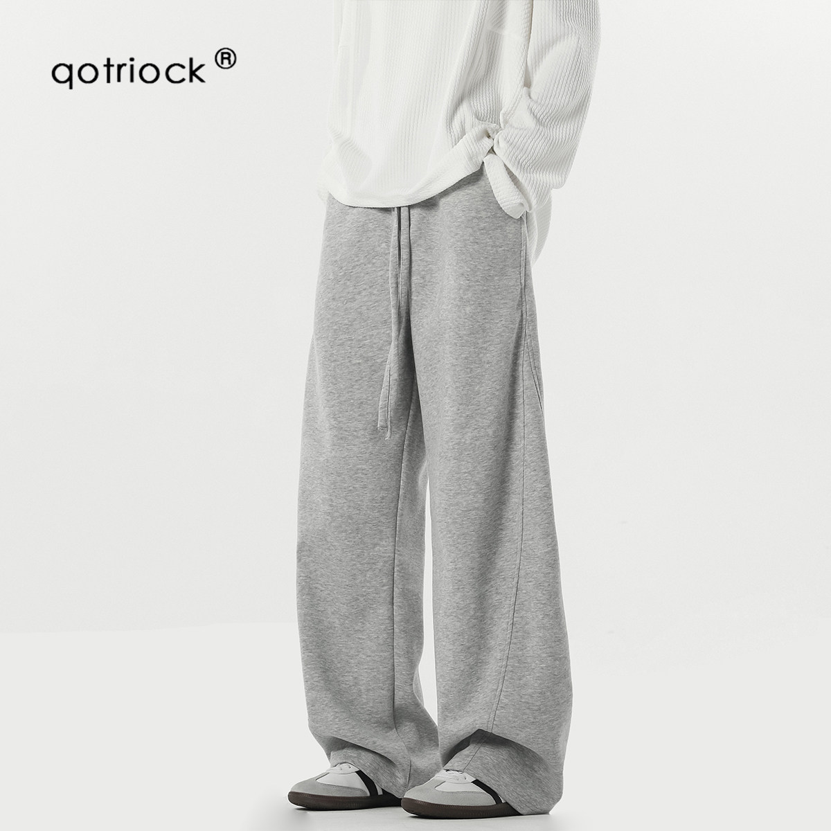 QOTRIOCK重磅美式弯刀休闲裤子男图片